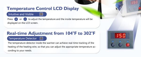 Calentador de marco de gafas ópticas de pantalla digital Hanchen con temperatura ajustable y garantía de un año (110V)