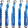 110 Pieza de mano dental de alta velocidad DENTASOP, equipo de ortodoncia, duradero y resistente al desgaste, 5 piezas / 2 orificios (azul)