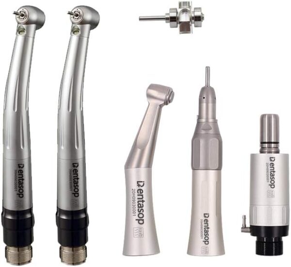 110 dentales pieza de mano de alta velocidad de conexión rápida, conexión de división, cómodo y rápido, con iluminación LED(2 agujeros)