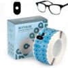 110 Almohadillas de bloqueo para bordes de lentes ópticas, 1000 unidades. Cinta adhesiva antideslizante de doble cara para gafas, ideal para el procesamiento y pulido de bordes de lentes y accesor