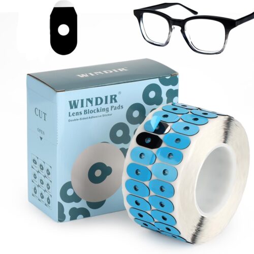110 Almohadillas de bloqueo para bordes de lentes ópticas, 1000 unidades. Cinta adhesiva antideslizante de doble cara para gafas, ideal para el procesamiento y pulido de bordes de lentes y accesor