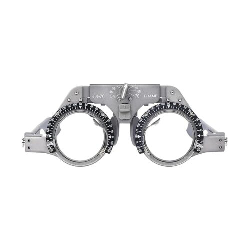 Marco de lente de prueba para equipo oftálmico óptico, universal, marco de prueba ajustable PD 54-70 mm, titanio puro 5470