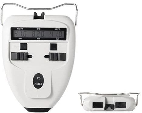 Medidor óptico digital de distancia pupilar LED, medidor de Pd, pupilómetro, herramienta de medición de distancia interpupilar, equipo oftálmico con visualización LCD óptico Pd Pds (batería
