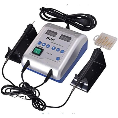 110 Máquina de grabado de cera dental eléctrica, bolígrafo doble y 6 cabezas de cera, lápiz de cera dental con lápiz de cera de mano, trabajo de cera de joyería