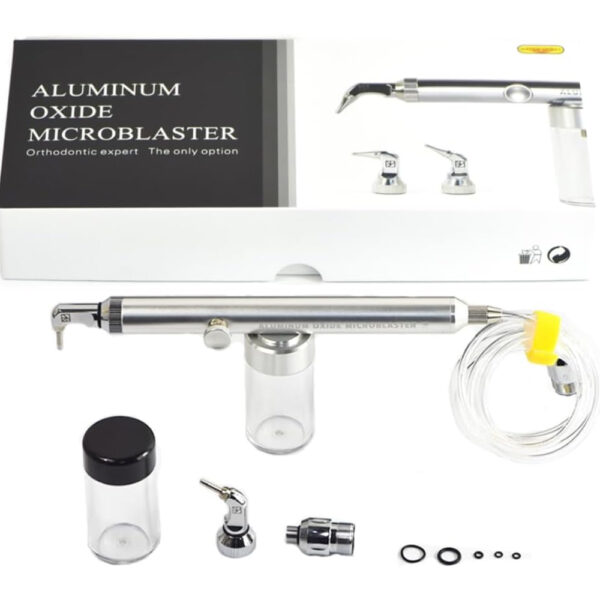 110 Dental alumina micro-sandblasting machine Interface micro-etching machine Sandblasting machine Alumina gun Air grinding polishing machine Dental tools(Sin función de pulverización de agua)