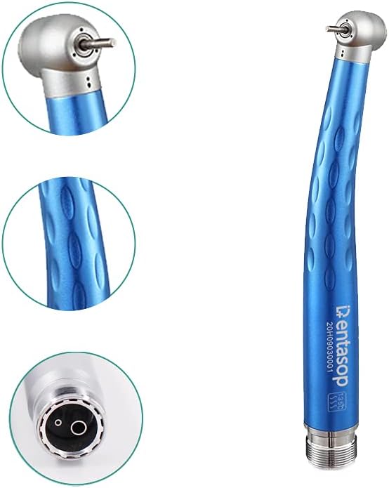 111 Pieza de mano dental de alta velocidad DENTASOP, equipo de ortodoncia, duradero y resistente al desgaste, 5 piezas / 2 orificios (azul)