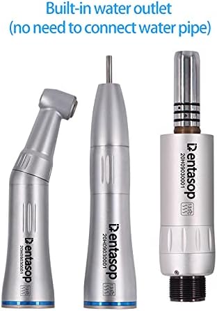 111 La última pieza de mano dental de baja velocidad de DENTASOP con diseño de salida de agua incorporado, no se necesita una manguera externa para la salida de agua, diseño elegante, alta calidad, duradero y de larga duración.