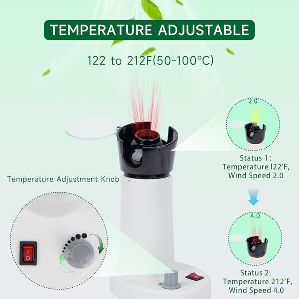 111 Calentador de marco óptico para anteojos, calentador de marco de 164-224 °F, para marcos de anteojos no metálicos, grado 110 V, Cuerpo, body