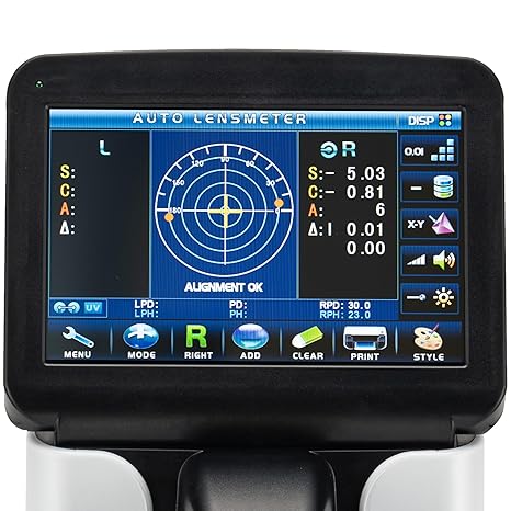 111 Medidor de lente LCD para fotómetro de 7 pulgadas, visualización táctil, impresora digital para PD, medidor de PDD, JD-2600A