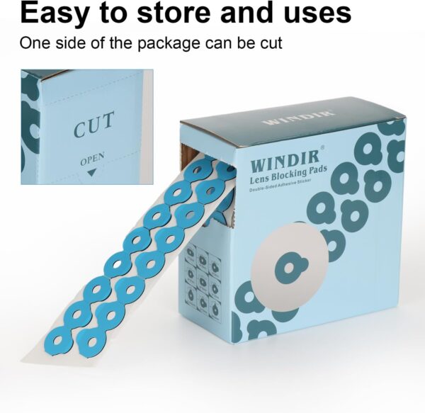 112 Almohadillas de bloqueo para bordes de lentes ópticas, 1000 unidades. Cinta adhesiva antideslizante de doble cara para gafas, ideal para el procesamiento y pulido de bordes de lentes y accesor