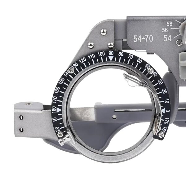 112 Marco de lente de prueba para equipo oftálmico óptico, universal, marco de prueba ajustable PD 54-70 mm, titanio puro 5470