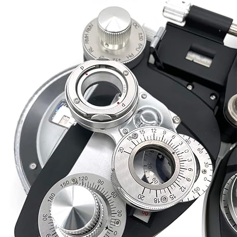 Instrumentos oftálmicos de foróptero, probador de visión óptica, lentes de cilindro, foróptero manual