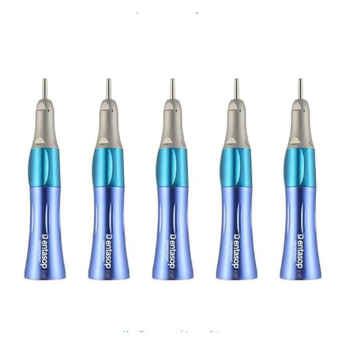 112 máquina recta DENTASOP dental de baja velocidad con aspecto de moda, puede ser pulida, de tipo E de interfaz, 5pcs (azul)