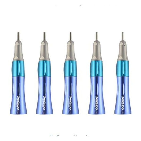 máquina recta DENTASOP dental de baja velocidad con aspecto de moda, puede ser pulida, de tipo E de interfaz, 5pcs (azul)