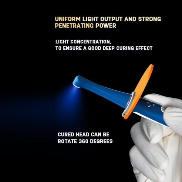 Dental Wireless LED Light Healing 1 Second Light Cure Multifunctional Head dentista Tools Equipment resina Light Cure (verde)