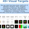Optical Elite Digital Visual Acuity Eye Chart,4K Visual Acuity Tester for TV/Monitor, No PC Needed,Auto Randomize & Mirror Modes, Plug & Play Portable Vision Testing Kit,RF Fluorescent Remote Used