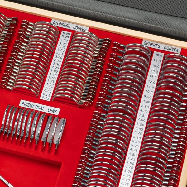 JS-266 - Juego de lentes de prueba con borde de metal óptico JS-266