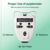113 Medidor óptico digital de distancia pupilar LED, medidor de Pd, pupilómetro, herramienta de medición de distancia interpupilar, equipo oftálmico con visualización LCD óptico Pd Pds (batería
