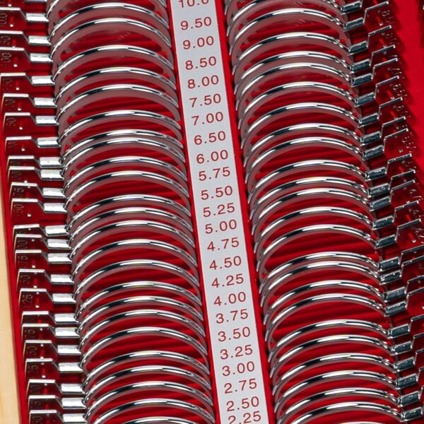 JS-266 - Juego de lentes de prueba con borde de metal óptico JS-266