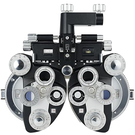 Instrumentos oftálmicos de foróptero, probador de visión óptica, lentes de cilindro, foróptero manual
