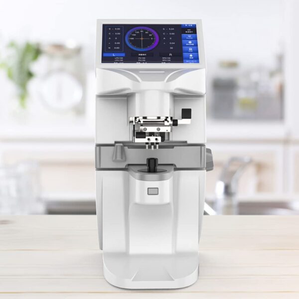 117 Focimetro de visualización, medidor de lente automático de 7 pulgadas, visualización táctil, medidor de lente automático UV, lente digital automático, lente con impresión PD, color blanco (Shipping to Mexico