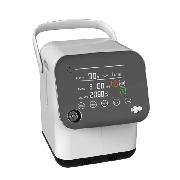 Concentrador de Oxígeno De 1-7 Litros Adjustable Uso Domestico Concentrador Portable