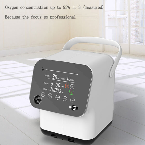 Concentrador de Oxígeno De 1-7 Litros Adjustable Uso Domestico Concentrador Portable