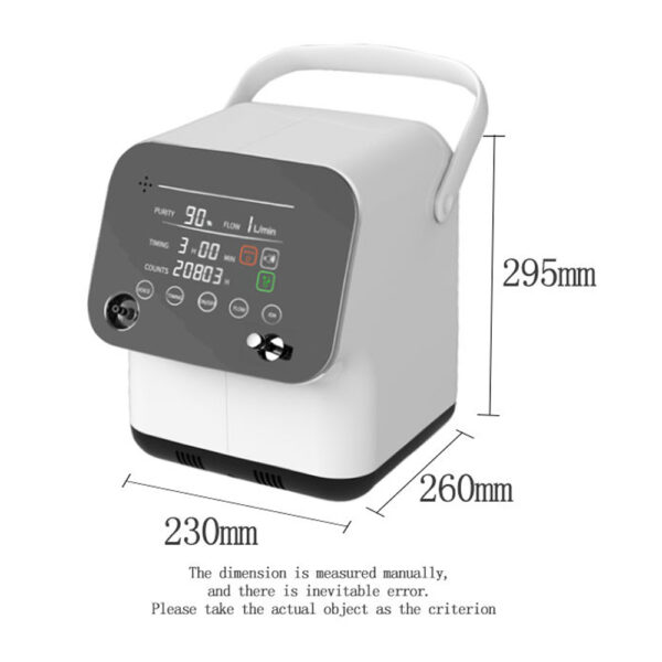 Concentrador de Oxígeno De 1-7 Litros Adjustable Uso Domestico Concentrador Portable